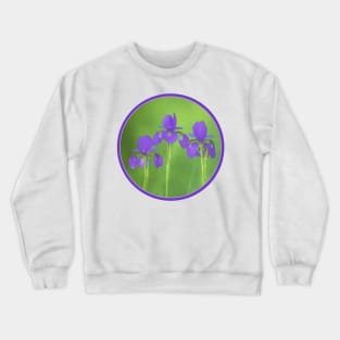 Purple Iris Crewneck Sweatshirt